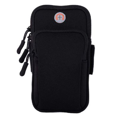 MOVOYEE Phone Holder for Running Armband iPhone 17 16 16e 15 14 13 12 11 Pro Max XS XR Plus Mini Galaxy Ultra S26 S25 S24 S23 S22 S21 Note 20 10 Pouch Bag, Arm Band Sleeve Fit Sport Gym Hiking Black