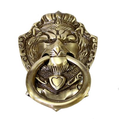 eSplanade Vzn277 Lion Mouth Door Knocker Design, Yellow