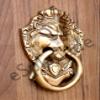 eSplanade Vzn277 Lion Mouth Door Knocker Design, Yellow view 3