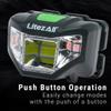 LitezAll Quattro 4 Mode LED Head Lamp | 200 Lumen COB LED Hands-Free Light | 60-Degree Pivoting Head with Red Night Vision Modes | 3 AAA Batteries Included view 2