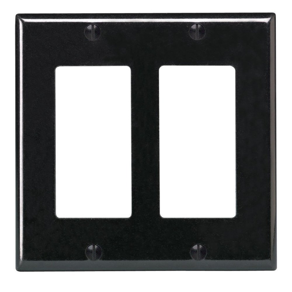 Wallplate 2decora Blk