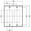 Wallplate 2decora Blk view 2