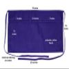 Iconikal 3-Pocket Waiter Watress Waist Serving Apron, Purple, 5-Pack view 3