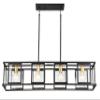 Nuvo Lighting 60/6417 Transitional Four Light Trestle from Payne Collection in Black Finish, 42.00 inches view 1