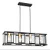Nuvo Lighting 60/6417 Transitional Four Light Trestle from Payne Collection in Black Finish, 42.00 inches view 2