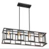 Nuvo Lighting 60/6417 Transitional Four Light Trestle from Payne Collection in Black Finish, 42.00 inches view 3