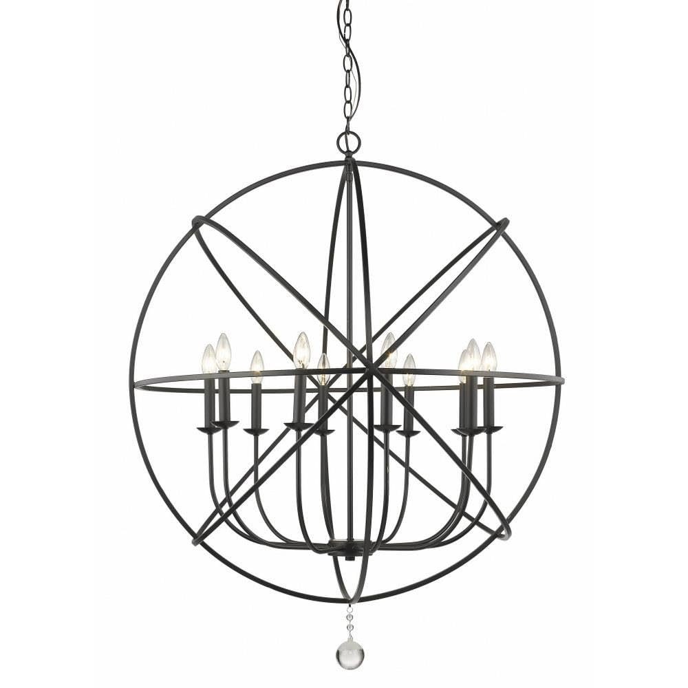 Z-Lite 458-36MB 10 Light Chandelier, Matte Black