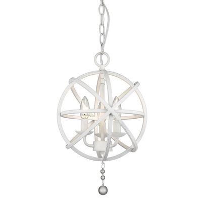 Z-Lite 458-12MW 3 Light Chandelier, Matte White