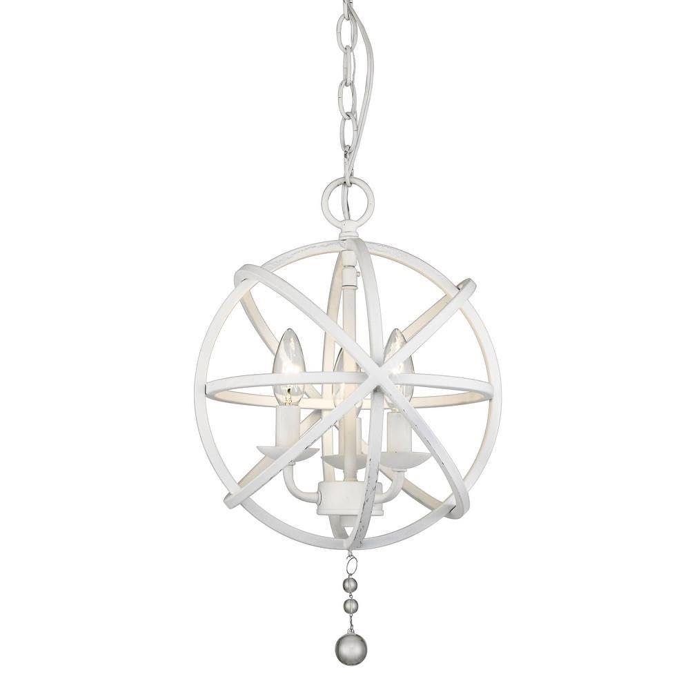 Z-Lite 458-12MW 3 Light Chandelier, Matte White