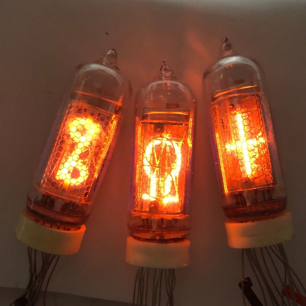 6 PCS/LOT Symbol Vintage NEON Nixie Tube IN-19A IN-19B IN-19V NOS Tubes