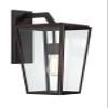 Savoy House 5-547-13 Milton Modern Clear Glass Outdoor Wall Lantern, 1-Light 60 Watt, 17" H x 8" W, English Bronze view 4