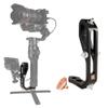 FMJ Handheld Gimbal Adapter for Mounting Monitors, Microphones, and Accessories. Compatible with DJI Ronin-S, Zhiyun Crane 2, Crane Plus, V2, Crane M, Moza Air & Many More -A Mini Dual Grip (Black) view 1