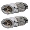 Bitspower G 1/4" Silver Shiny Rotary 45 Degree IG 1/4" Adapter 2Pack view 1
