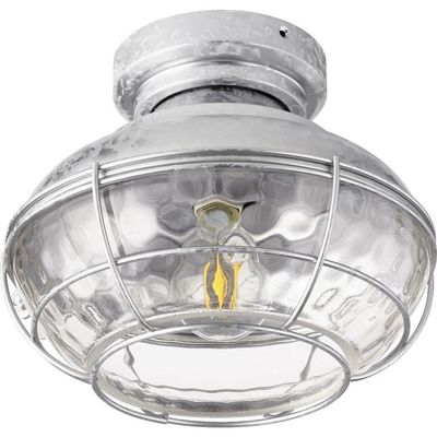 Quorum 1974-9 Restoration LED Fan Light Kit from Windmill Collection in Pewter, Nickel, Silver Finish,