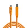 Tether Tools TetherPro USB-C to 3.0 Male B Cable (15-Feet/Orange) view 1