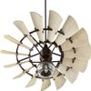 Quorum 1975-86 Restoration LED Fan Light Kit from Windmill Collection in Bronze/Dark Finish, view 3