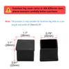 uxcell 4pcs Rubber Chair Leg Caps End Pad 0.79"x0.79"(20x20mm) Inner Size view 2