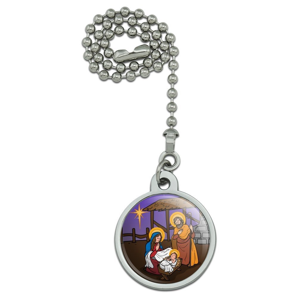 Nativity Scene Baby Jesus Mary Joseph Christmas Christian Bible Ceiling Fan