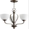 Quorum 6127-3-86 Transitional Three Light Chandelier from Jardin Collection in Bronze/Dark Finish, view 4