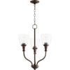 Quorum 6811-3-186 Transitional Three Light Chandelier from Richmond Collection in Bronze/Dark Finish, view 2