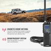 Cobra HHRT50 Road Trip CB Radio - 2-Way Handheld Emergency Radio with Access to Full 40 Channels & NOAA Alerts, Rooftop Magnet Mount Antenna and Omni-Directional Microphone, Black, 6.3" x 2" x 1.75" view 3