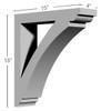 Ekena Millwork BKT04X15X16RI 4-Inch W x 15-Inch D x 16-Inch H Richmond Bracket view 2