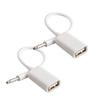 Oxsubor AUX to USB Adapter, 3.5mm Male Audio Jack to USB 2.0 Female Converter Cable, 2-Pack  Only for Car AUX-in with MP3 Decoder, Not for Headphones, Speakers, Computers, or MP3 Players view 1