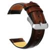 OTOPO for Galaxy Watch3 45mm Bands/Galaxy Watch 46mm Bands, 22mm Quick Release Genuine Leather Replacement strap with Stainless Steel Buckle for Samsung Galaxy Watch 3 45mm Smartwatch- Brown view 2