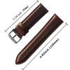 OTOPO for Galaxy Watch3 45mm Bands/Galaxy Watch 46mm Bands, 22mm Quick Release Genuine Leather Replacement strap with Stainless Steel Buckle for Samsung Galaxy Watch 3 45mm Smartwatch- Brown view 4