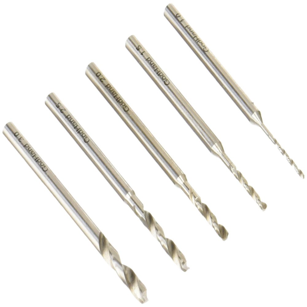 GodHand Drill Bit Set of (B) GH-DB-5B for Plastic Models