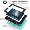 AICase for iPad 2 Case, iPad 3/iPad 4 Case, Kickstand Shockproof Heavy Duty High Impact Resistant Rugged Hybrid Three Layer Full Body Protection with Stylus for iPad 2/3/4(Light Green/Black) view 3