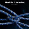 EMK Subwoofer Cable (9.8ft/3m) -Digital Coaxial/Subwoofer Cable Dual Shielded with Gold Plated RCA to RCA Connectors -Top Blue Series view 4