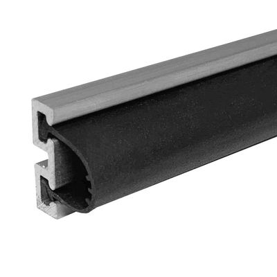 Mortised Door Sweep with Black Silicone Rubber in Mill Aluminum (735MA), SMS #6 x 1/2'' supplied, (36'' L x 9/16'' H x 3/4'' W)