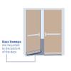 Mortised Door Sweep with Black Silicone Rubber in Mill Aluminum (735MA), SMS #6 x 1/2'' supplied, (36'' L x 9/16'' H x 3/4'' W) view 4