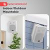 Pyle 6.5 Inch Wall Mount Waterproof Speaker System for Indoor or Outdoor Wireless Bluetooth Surround Sound System, White (2 Pack) view 4