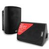 Pyle 6.5-Inch Wall Mount Waterproof Bluetooth Speaker System  Indoor/Outdoor Audio Pair with Built-in Digital Amplifier, Weather-Resistant Housing, High-Power Sound, Easy Installation (Black) view 1