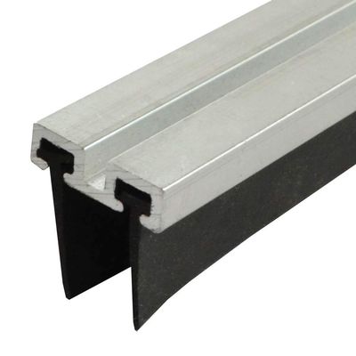 Mortised Door Sweep with Double Silicone Lip in Mill Aluminum (7183MA), SMS #6 x 1/2'' supplied (36'' L x .75'' W x .75'' H)