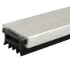 Mill Aluminum Mortised Door Seal with Fingered Rubber (7352MA), SMS #6 x 1/2'' supplied, (48'' L x 1-1/32'' W x 7/16'' H) view 1
