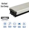 Mill Aluminum Mortised Door Seal with Fingered Rubber (7352MA), SMS #6 x 1/2'' supplied, (48'' L x 1-1/32'' W x 7/16'' H) view 3