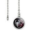 Scorpio Scorpion Zodiac Sign Horoscope in Space Ceiling Fan and Light Pull view 2