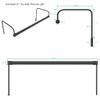 Cocoweb 21" Slim Line LED Art Light in Oil Rubbed Bronze with Non-Dimmable Hard Wire Kit with Remote view 2
