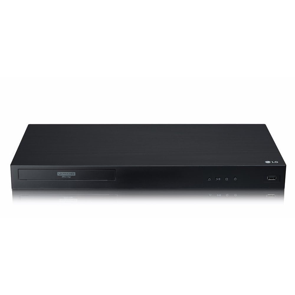 LG 4K Ultra Multi Region Blu Ray Player - Multi zone A B C Blu-ray Pal Ntsc - Dual Voltage -Bundle with Dynastar HDMI Cable