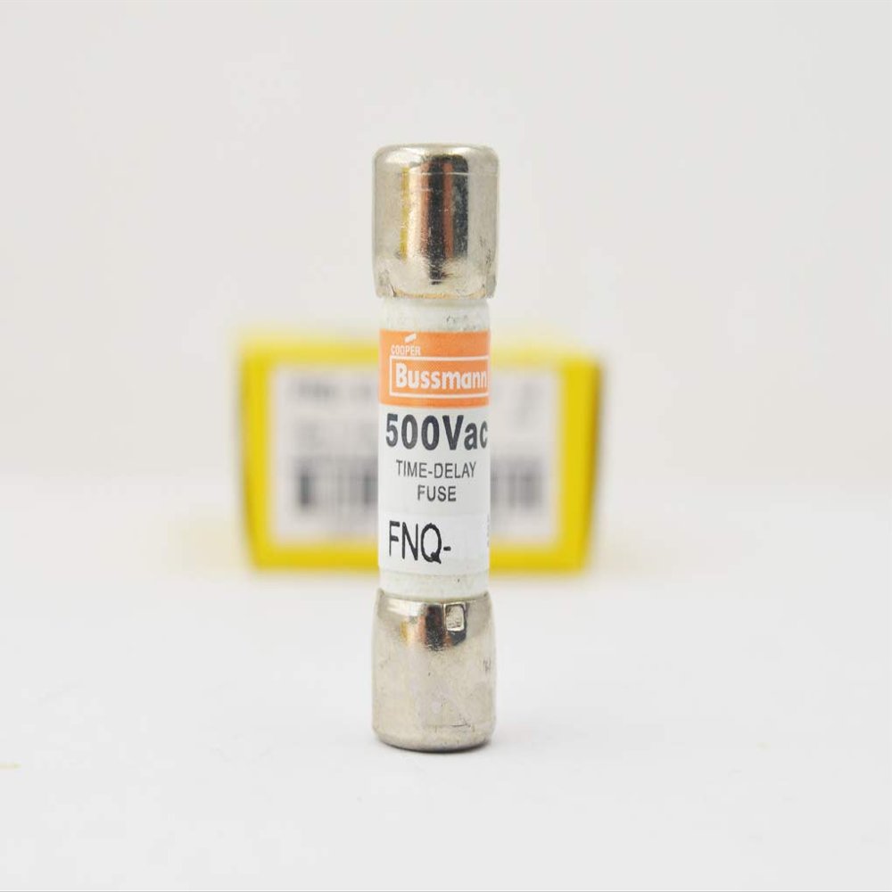 Cooper Bussmann FNQ-2 Fuse; Cylinder; Time Lag; 2A; Dims 0.4063x1.5"; Fiberglass; Cartridge; 500VAC
