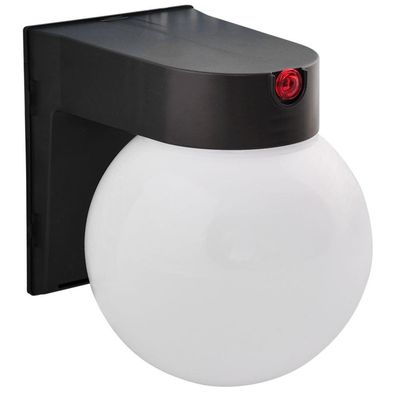 AMAX LIGHTING INC. Globe Porch 120V 12watts SLR Bronze Outdoor Wall Fixture with Sensor A-19 Blub