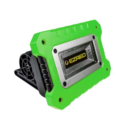 EZ RED XLM500-GR Rechargeable Magnetic Logo Work Light, Black/ Green