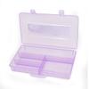 Aexit Plastic 4 Tool Organizers Slots Electronic Component Case Box Container Tool Boxes Clear Purple view 2