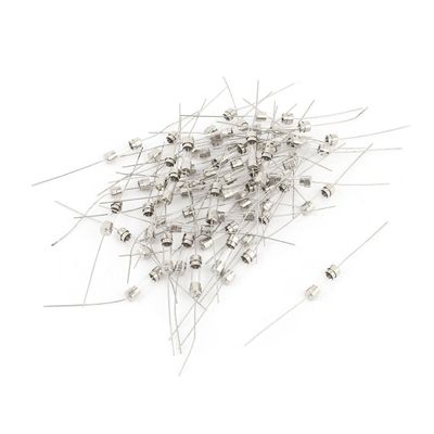 Aexit 50 x Fuses Through Hole axia-l Lead Slow Blow Glass Fuse Tube 5x20mm Cartridge Fuses 250V 5A