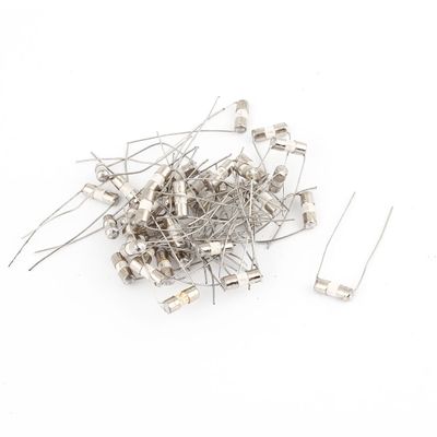 Aexit 40 Pcs Electrical AC 250V 5A axia-l Lead Glass Fuses Tube 10mm Fuses x 3mm