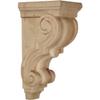 Ekena Millwork CORW05X05X10TRAL Medium Traditional Wood Corbels, 4 1/2"W x 5"D x 10"H, Alder view 1