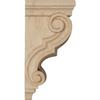Ekena Millwork CORW05X05X10TRAL Medium Traditional Wood Corbels, 4 1/2"W x 5"D x 10"H, Alder view 3